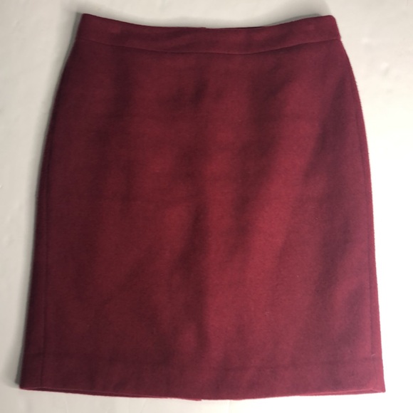 J. Crew Dresses & Skirts - JCrew Mercantile Wool Blend Skirt Size 6 Red